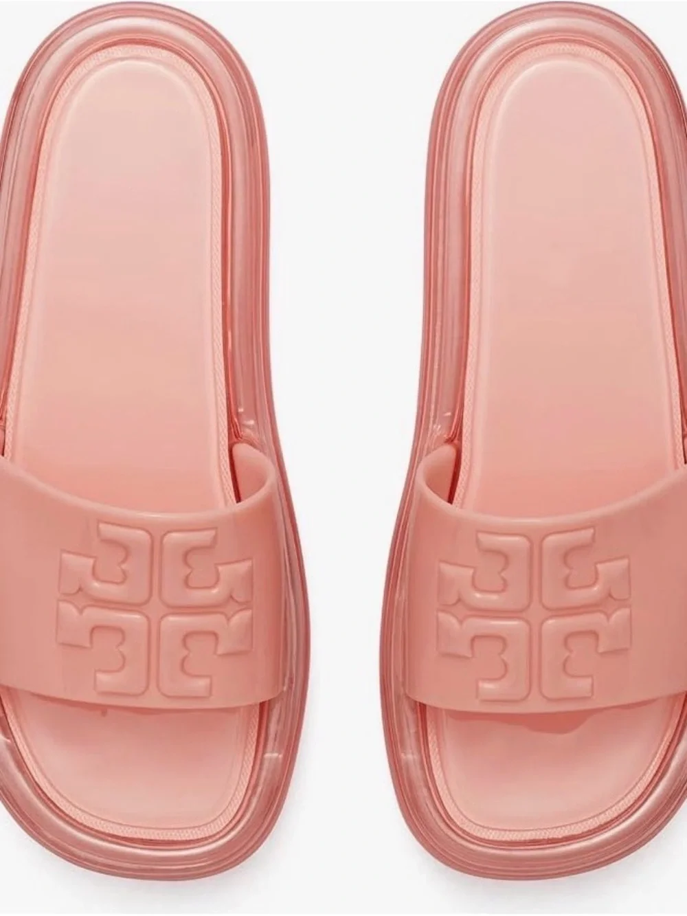 Tory Burch Pink Pool Summer Jelly Mule Slide Sandals – Women's Size 11